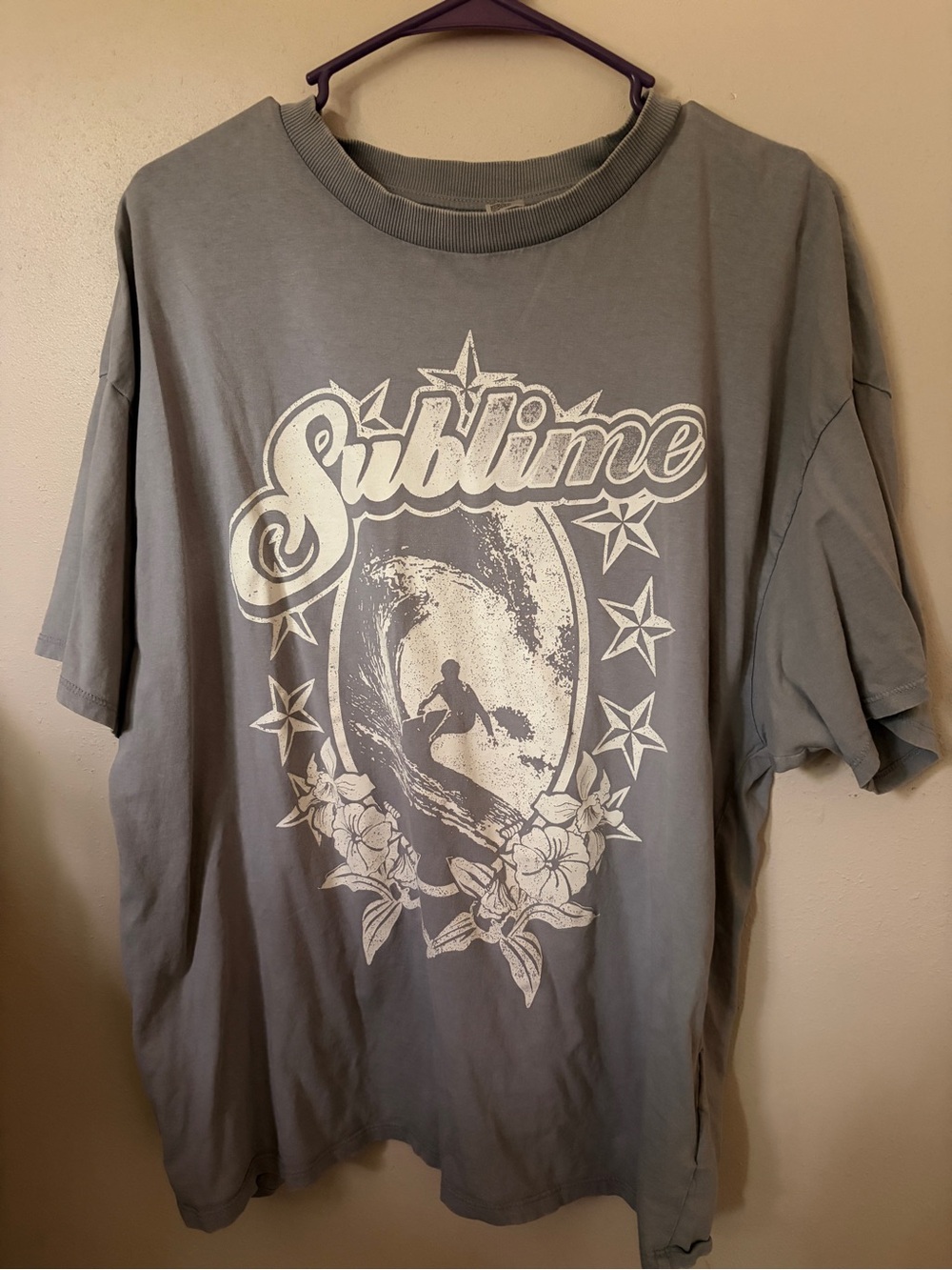 H&M Gray Graphic 'Sublime' Short Sleeve Tee